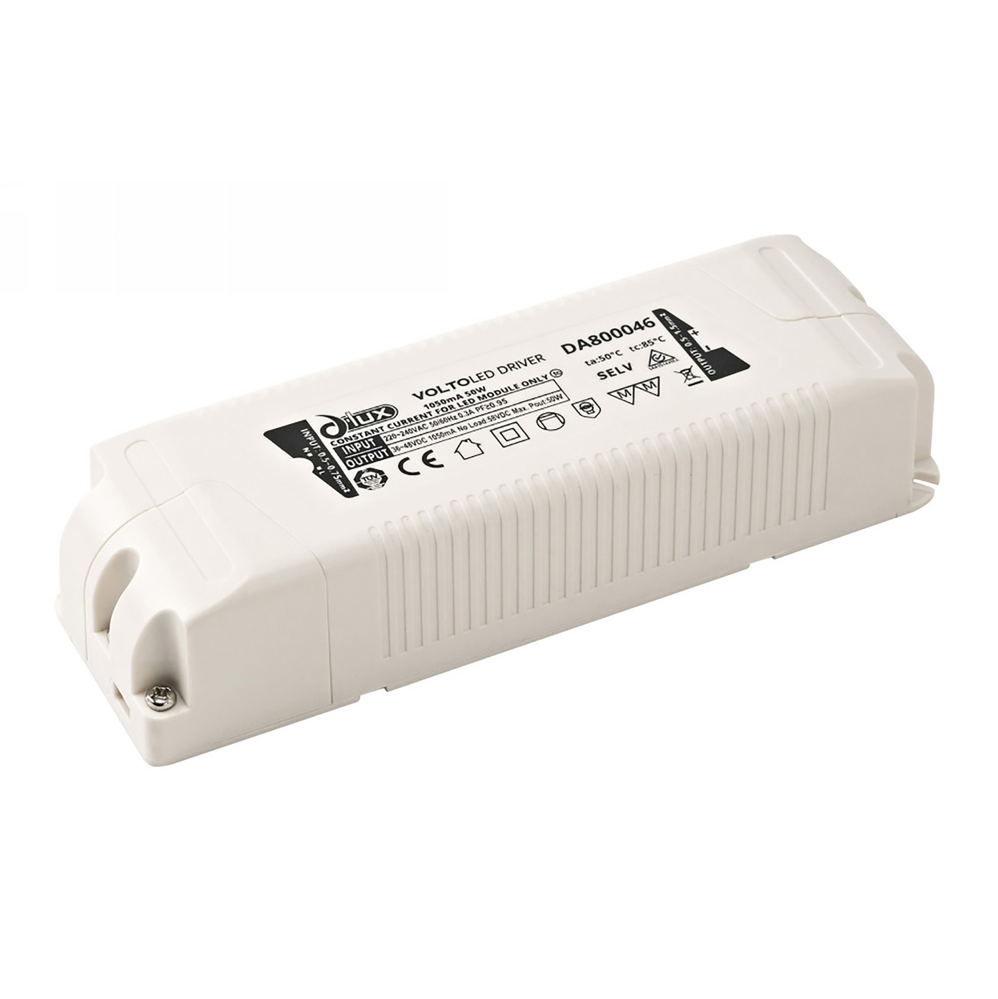 DA800046  Volto, 50W Constant Current 1050mA Non-Dimmable LED Driver 36-48V